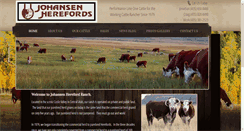 Desktop Screenshot of johansenherefords.com
