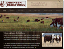 Tablet Screenshot of johansenherefords.com